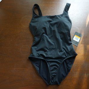 NWT! Nike U-Back One Piece Swimsuit--Black